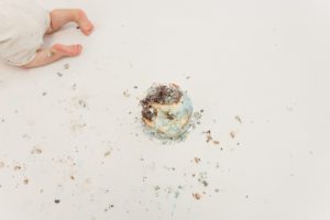 Cake smash fotografie taart