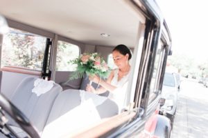 Foto bruiloft auto
